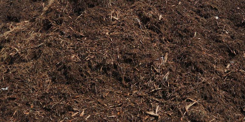 A close up image of natural mulch in Atlanta, GA.