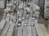Tennessee rubbles in varying lengths for landscaping.